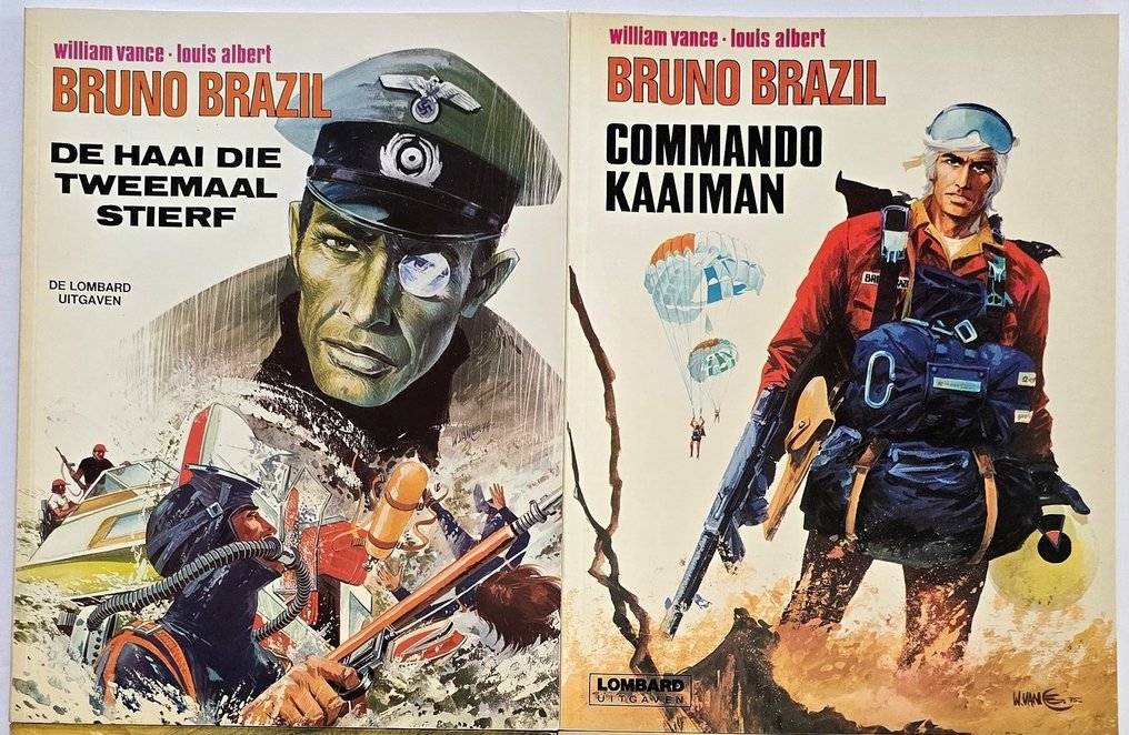 Collectie W. Vance - Bruno Brazil 1 t/m 10 (SC) + XIII 1 t/m 6 (SC) + XHG-C3 (HC) - 17 Album - Ensipainos / uusintapainos - 1971/2014 #3.2
