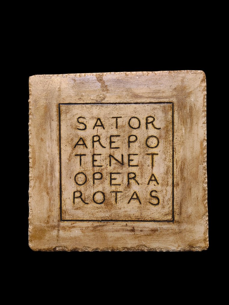 雕塑, "Quadrato Di Sator" - 25 cm - 矿石 #1.0