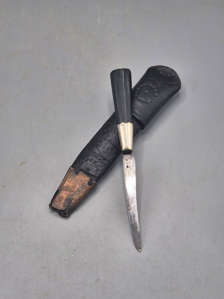 Faqueiro (2) - .925 prata, Pera, Pele de bezerro - Malas de viagem em estojo. #4.3