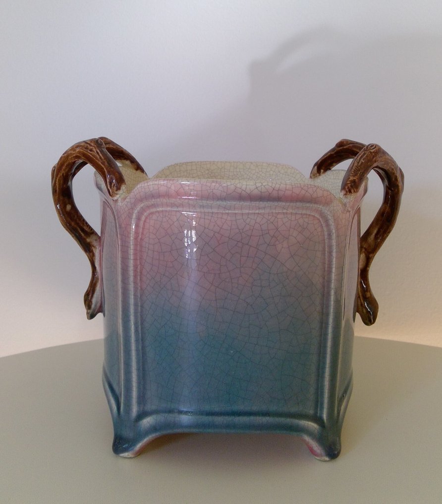 花盆架 - 米色陶 - 旧花盆 #2.1