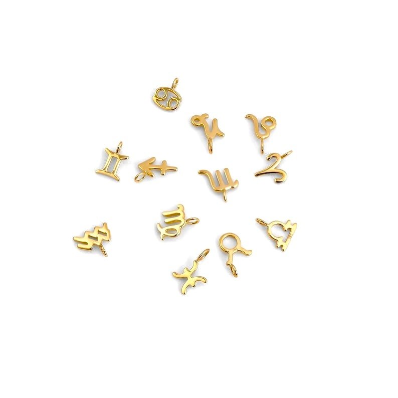 没有保留价 - Handmade - 项链 - 14K包金 黄金 锆石 - 定制星座运势 #3.2