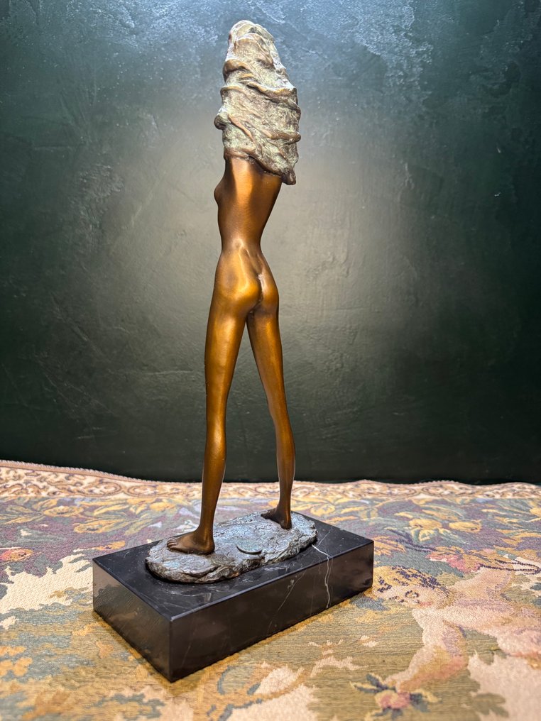 Bruno Bruni (1935) - after - 雕刻, La Divina - 35 cm - 青銅色, 大理石 #4.3