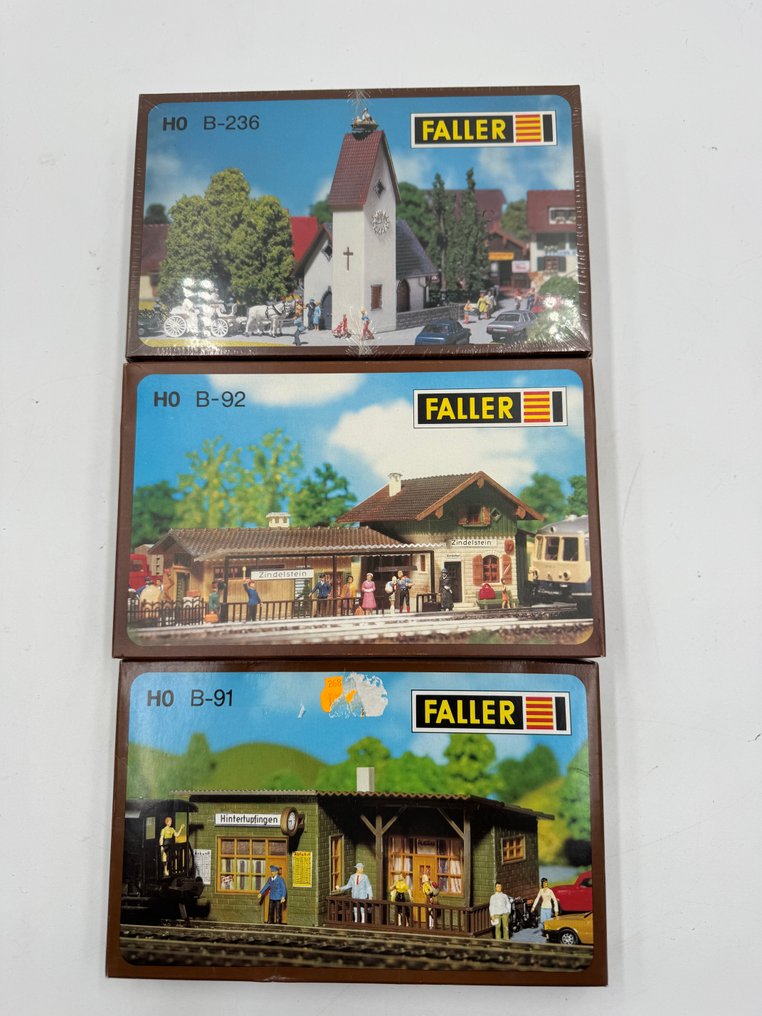 Faller H0 - B-91, B-92, B-236 - Model train scenery (3) #1.0