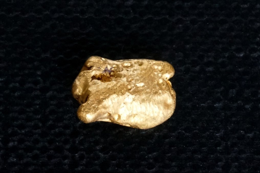 Oro Nativo, pepita del Suriname o della Guyana Francese (gold nugget)- 1.16 g - (1) #4.3
