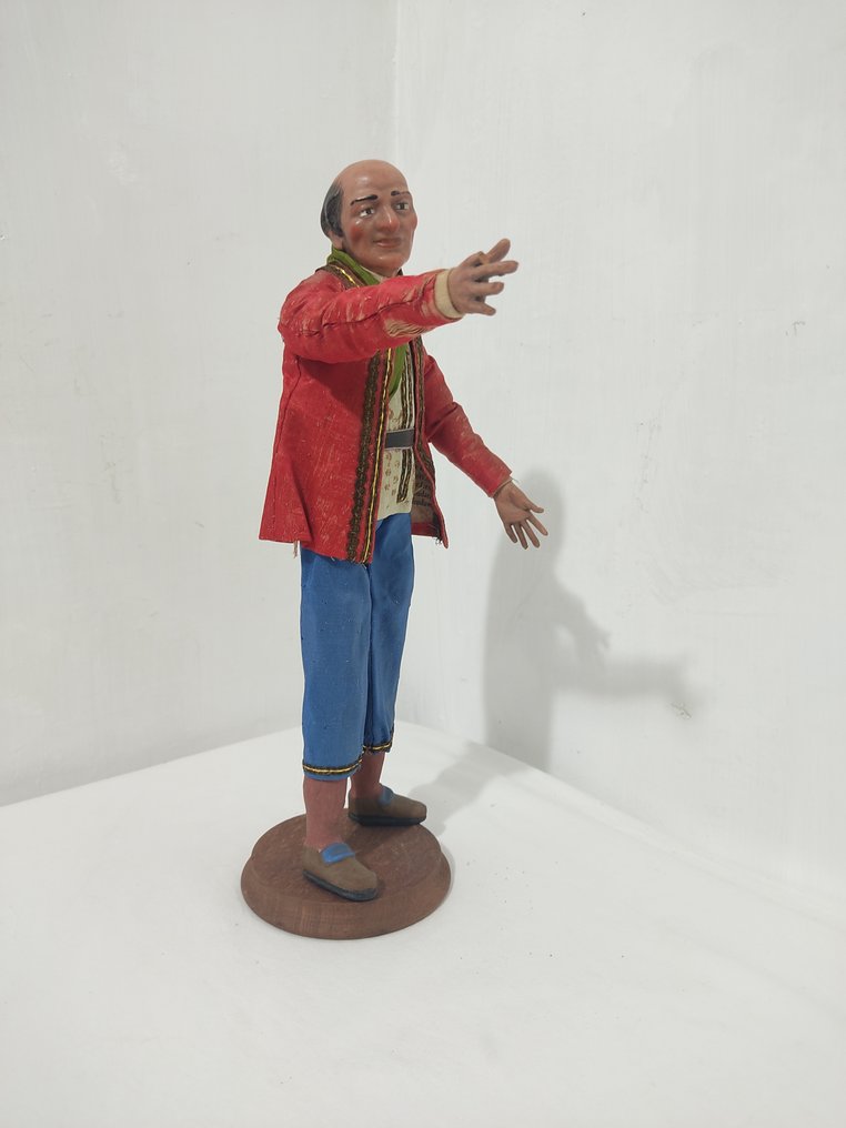 Φιγούρα - Antica figura di Presepe Napoletano - Μετάξι, Πήλινο #3.2