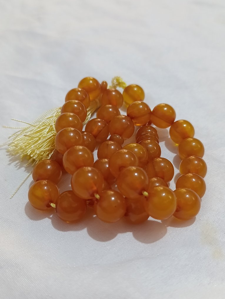  Chapelet - Ambre - 1970-1980 - Chapelet rare  #3.2