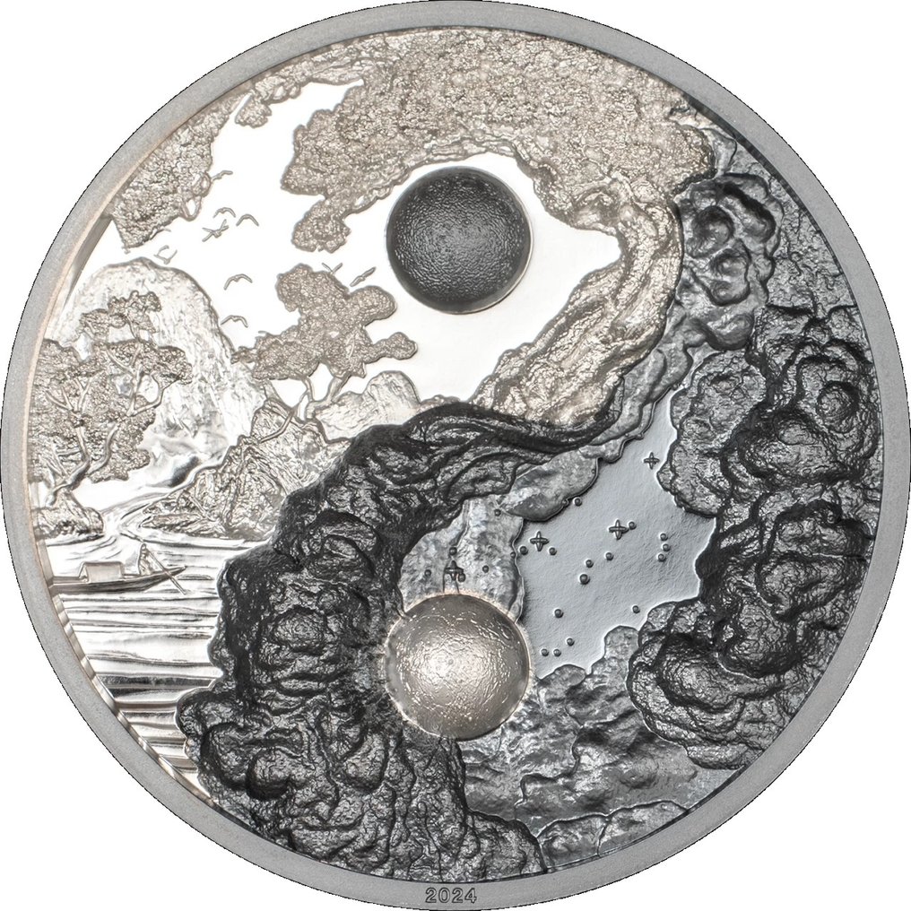 Παλάου. 5 Dollars 2024 Yin and Yang - 1 Oz (.999) Proof #1.0