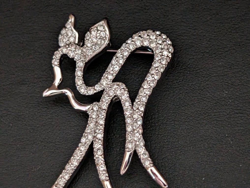 塑像, Swarovski broche - 4.5 cm - 金属 #3.2