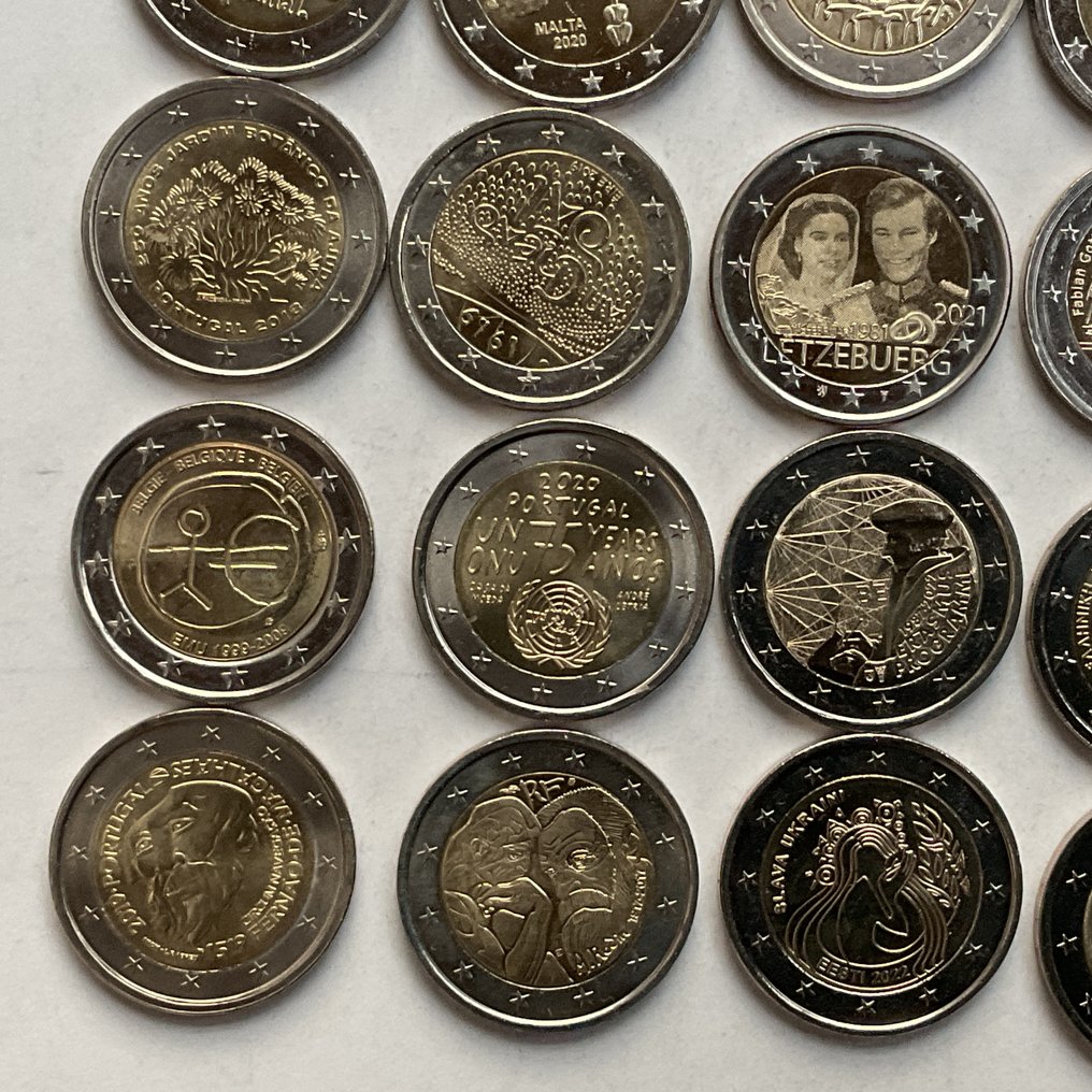 Ευρώπη. 2 Euro Various Years (25 munten)  (χωρίς τιμή ασφαλείας) #4.3