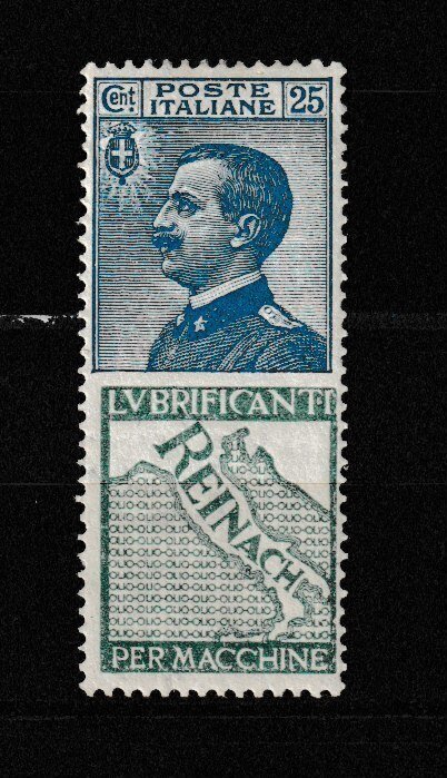 意大利 1924/1925 - 广告邮票 25美分 REINACH MNH/未使用胶钩 - Sassone Francobolli Pubblicitari 7 #1.0