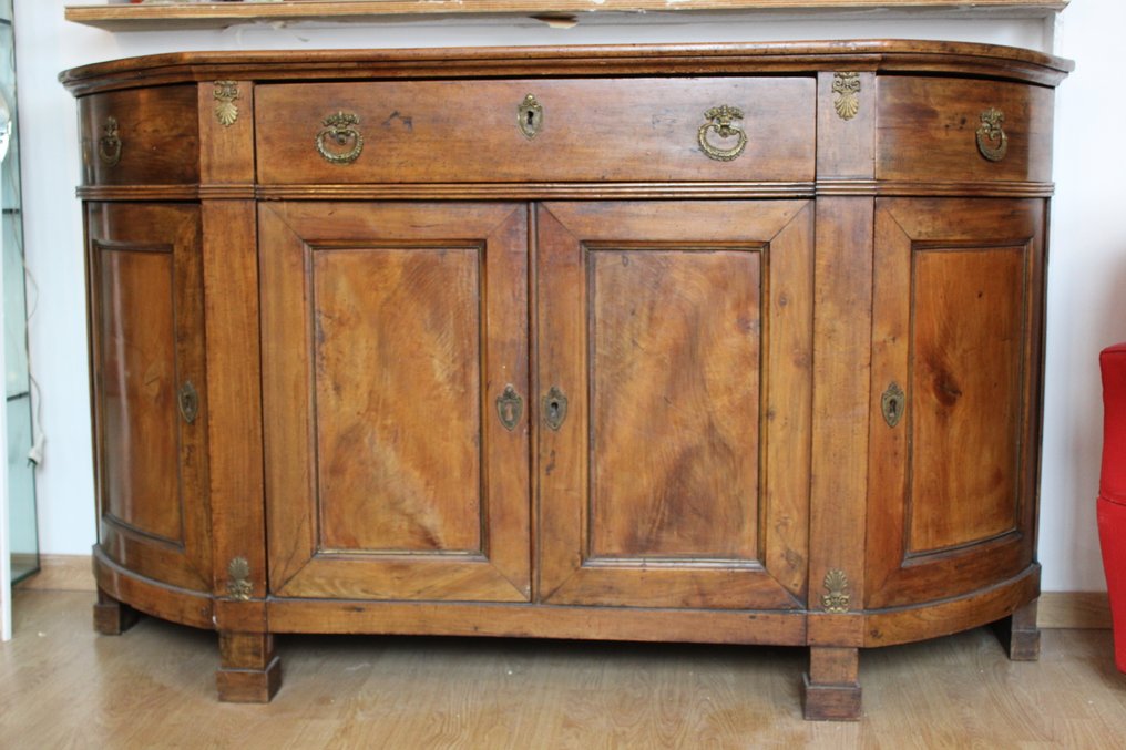 餐具橱 - 胡桃木 - 陈列柜自助餐 #1.0