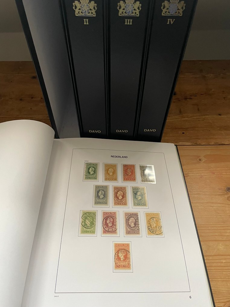 荷蘭 1852/1998 - 完整收藏，包含4个豪华的DAVO相册，内附磁带。 #1.0