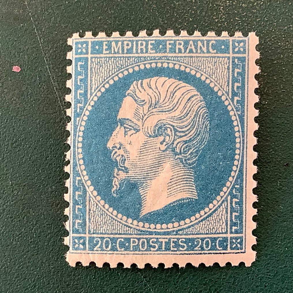 法國 1862 - 20美分拿破仑帝国邮票 - Yvert 22 #1.0