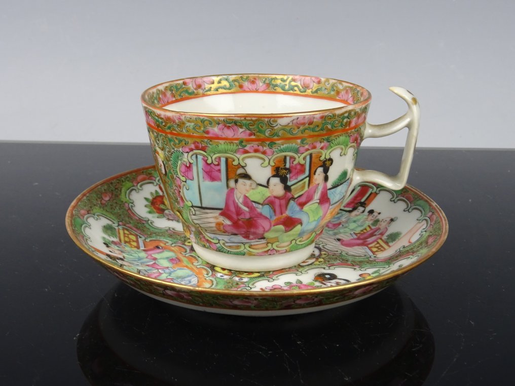 杯子和碟子 - 瓷 - 19世纪 #1.0