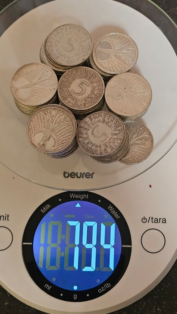 Γερμανία. 5 Mark 1951 - 1974 71 x  Silberadler #3.2