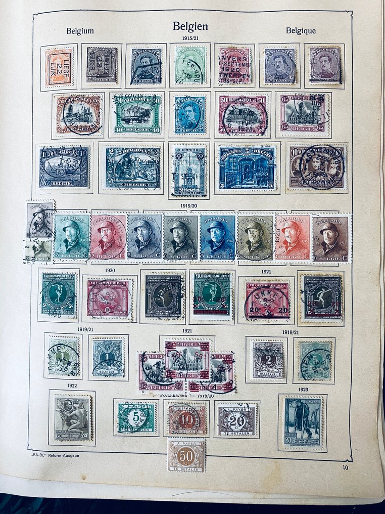 Βέλγιο  - Συλλογή Βελγίου σε άλμπουμ. #3.2