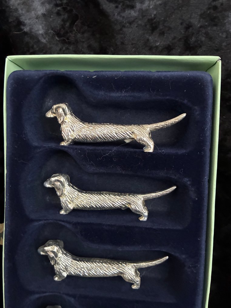 餐刀架 (12) - 金属 - 12只腊肠犬测量员 #2.1