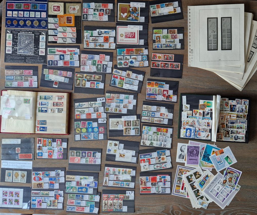 歐洲  - 大量的货物，包括许多特别之处，例如纪念品（带银封和硬币）、更好的FDC等。 - Michel #1.0