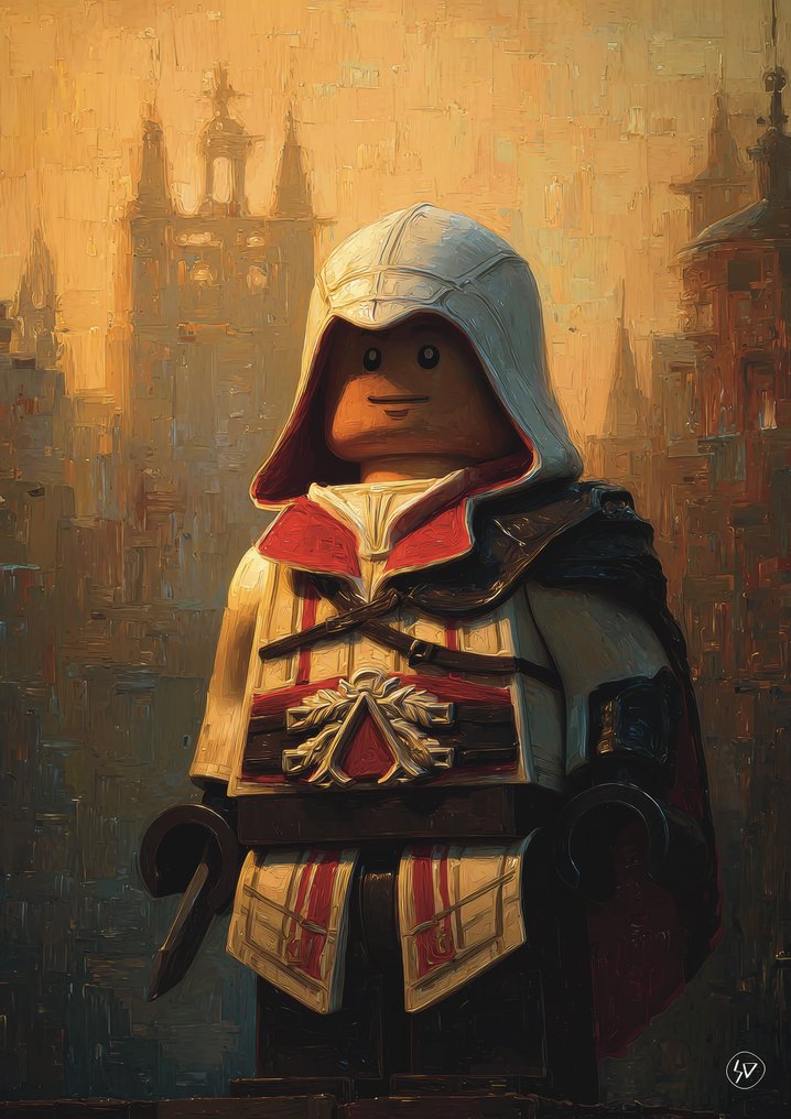 SDIMART - Ezio Auditore Assassin's Creed Lego Style Limited Edition #1.0