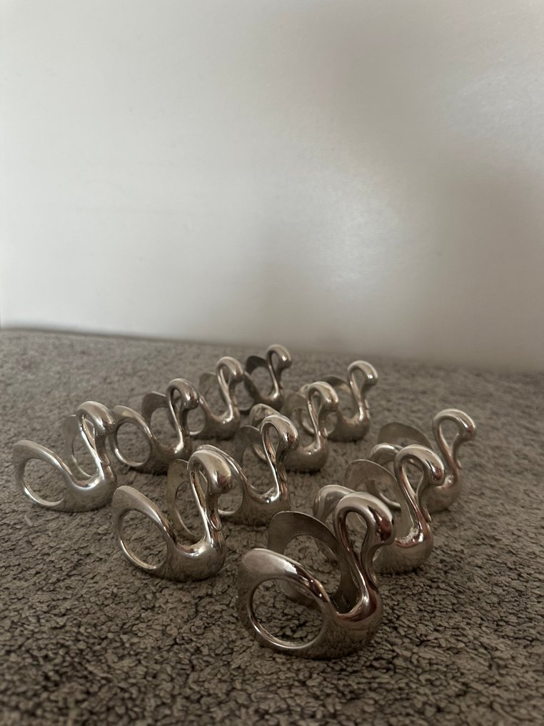 Portatovagliolo (12)  - Placcato argento - anelli portatovaglioli #2.1