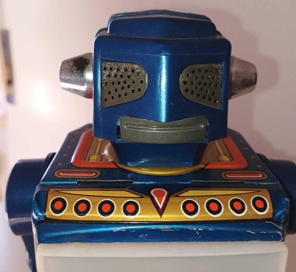 S.H. Horikawa - Τσίγκινο παιχνίδι - Battery Operated Video Robot, Boxed - 1960-1970 - Ιαπωνία #2.1