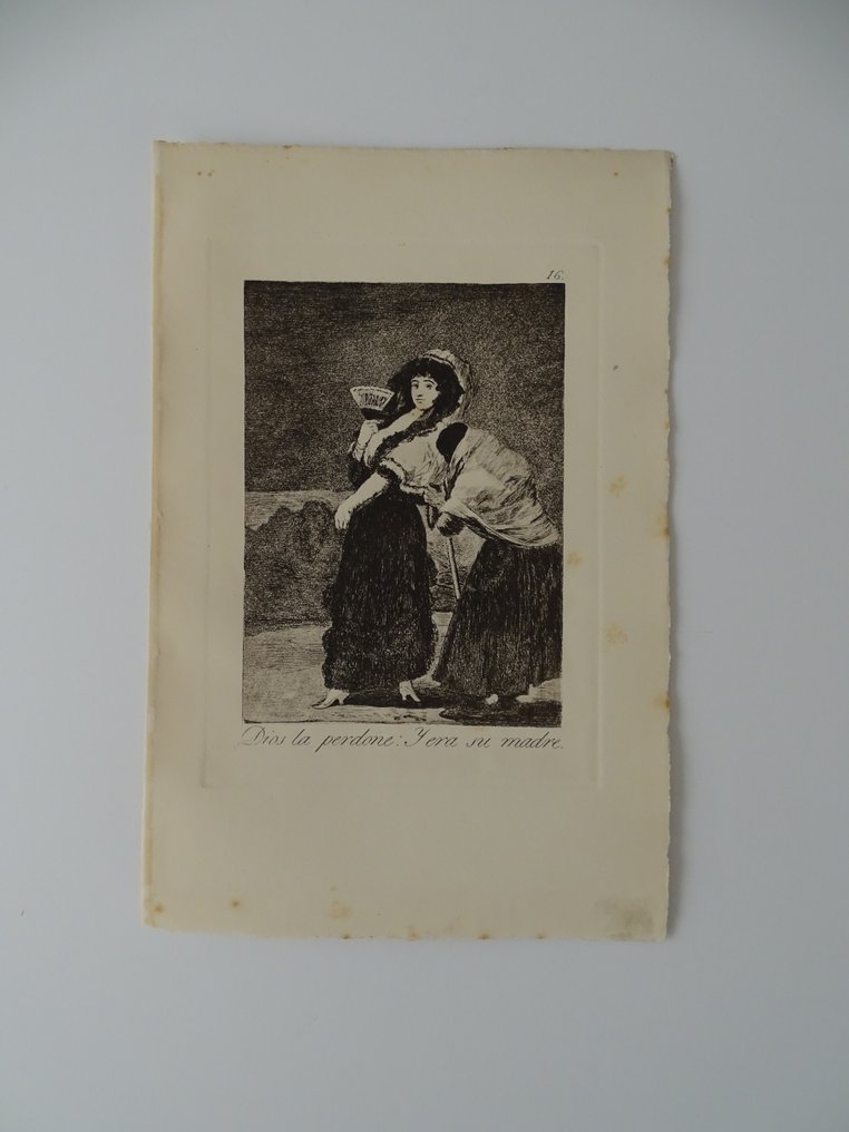 Francisco de Goya (1746-1828), d´apres - Dios la perdone y era su madre- Los Caprichos #1.0