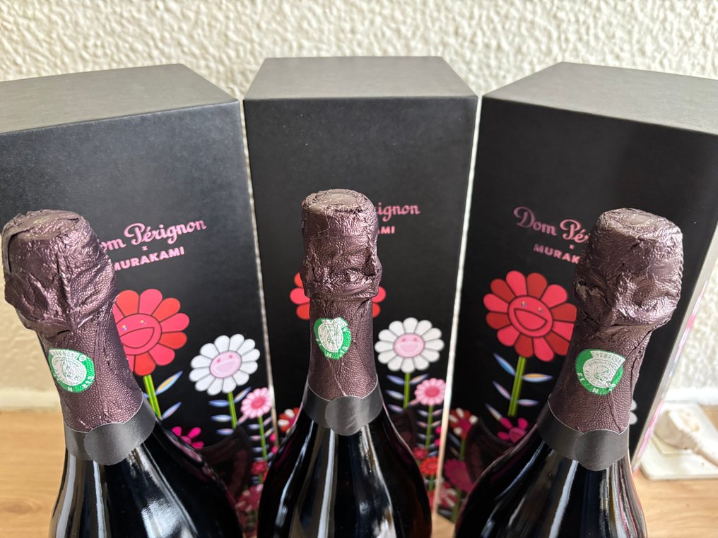 2010 Dom Pérignon, Takashi Murakami Rosé - Champagne Rosé - 3 Bottles (0.75L) #2.1