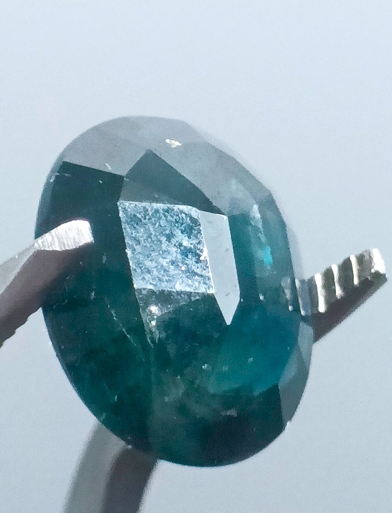 沒有保留價 - 1 pcs  藍色, 綠色 藍寶石  - 6.01 ct - Antwerp Laboratory for Gemstone Testing (ALGT) #1.0