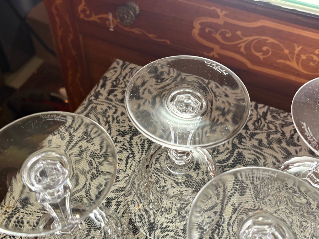 Cristal - Ποτήρι (6) - Val Saint-Lambert μεγάλα ποτήρια σαμπάνιας Mery ποτήρι. - Κρύσταλλο #3.2