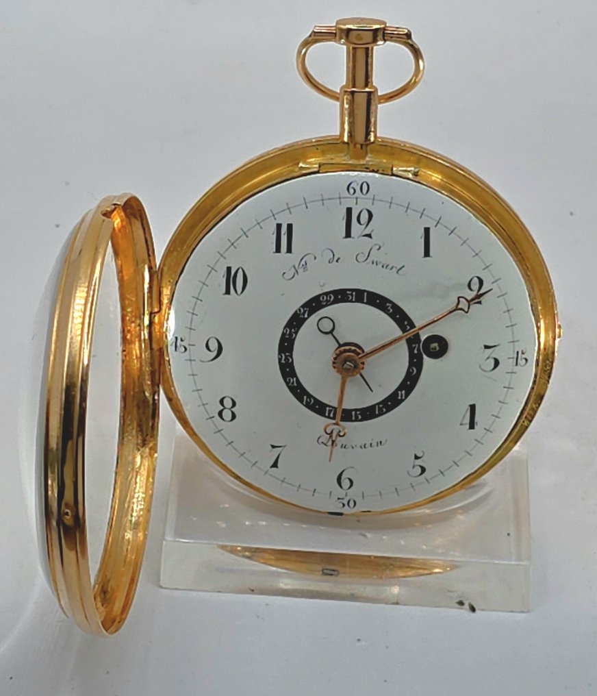 Ns. de Swart Louvain - Belgische 18K Prunkspindeluhr - Lepine- Tagname - Belgien um 1800 - Earlier than 1850 #2.1