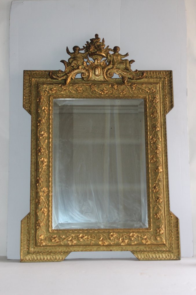 镜子  - 木, 金, stuc - 19世纪金箔 #3.2