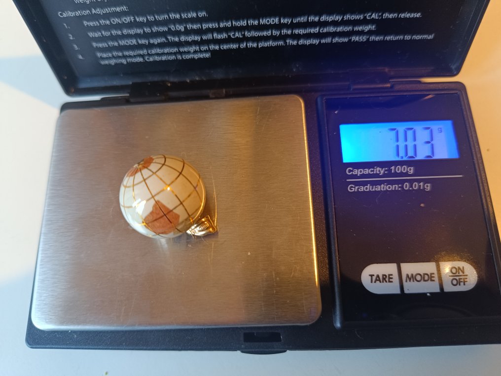 No reserve price - Pendant - 18 kt. Yellow gold Lapis lazuli #4.3