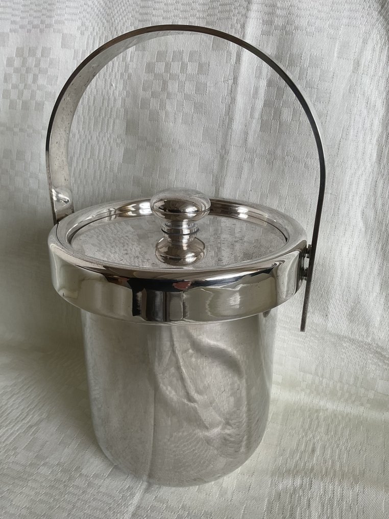 Argenté - Jääkulho -  Jääkaappiin irrotettavilla kahvoilla. - Hopeoitu #1.0