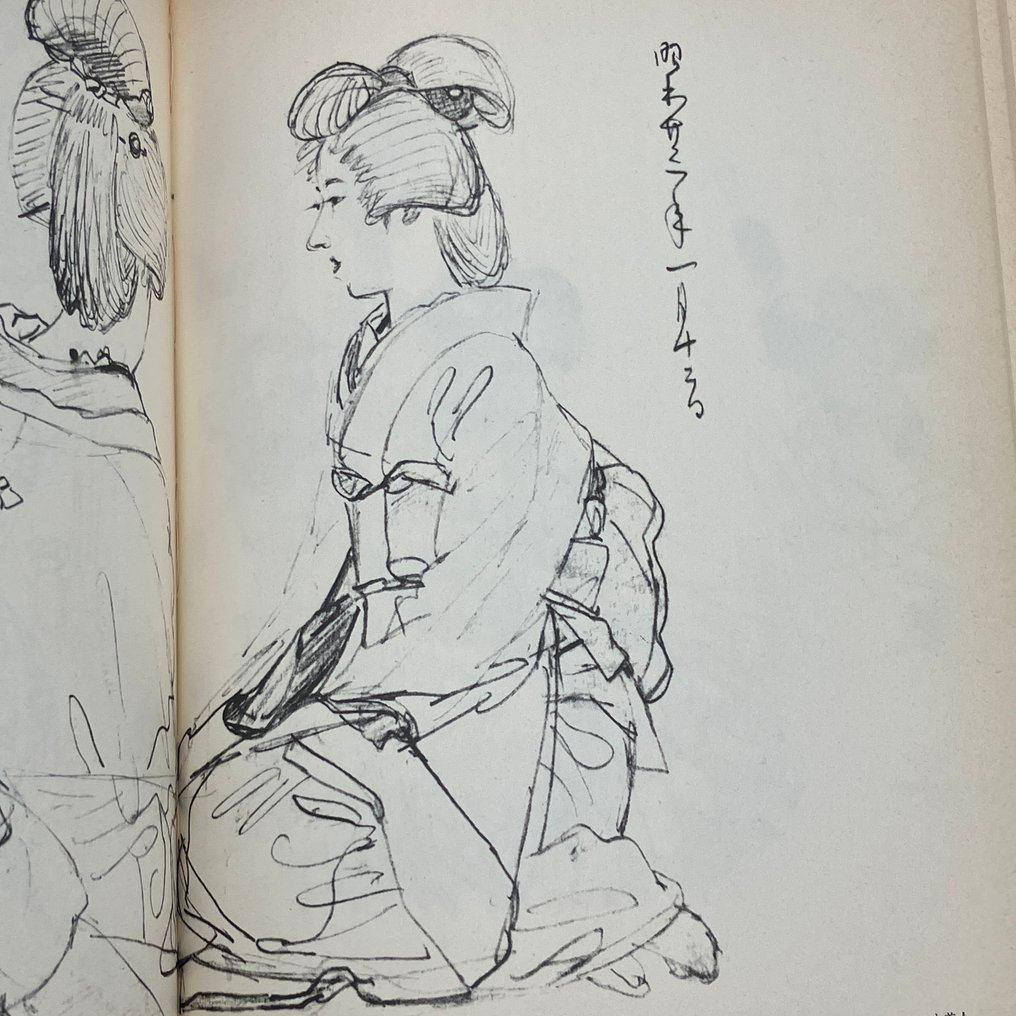 Ito Shinsui (伊藤 深水) / Daiji Hamada ( 濱田台児 ) / Shisui Ito (伊東紫水 ) - First Edition " Ito Shinsui Sketchbook: People  " – Graphic-sha, 1980 – Illustrated Japanese Art - 1980 #4.3