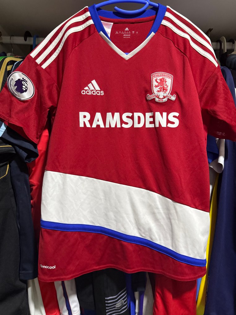 Middlesbrough - 英超联赛 - Álvaro Negredo - 2016 - 足球衫 #1.0