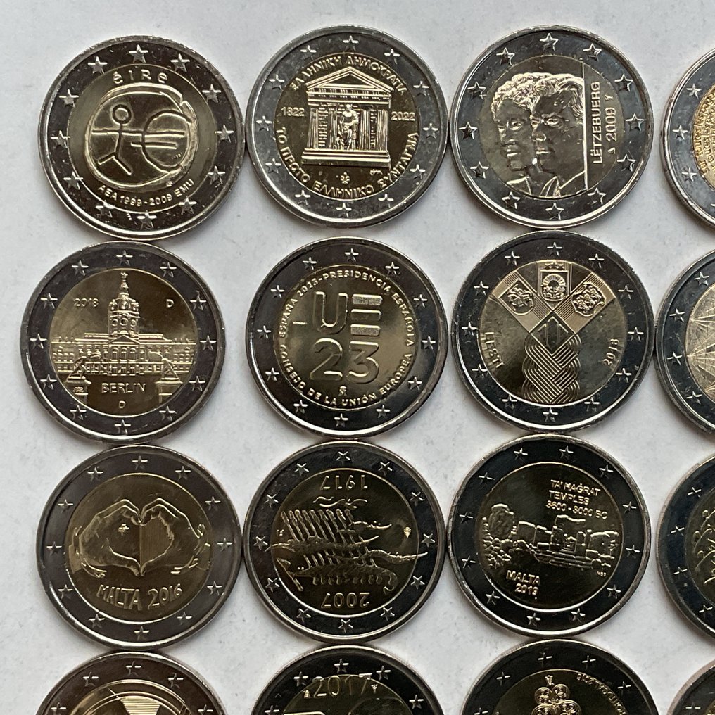 Europe. 2 Euro Various Years (25 stuks)  (Sans prix de réserve) #1.0