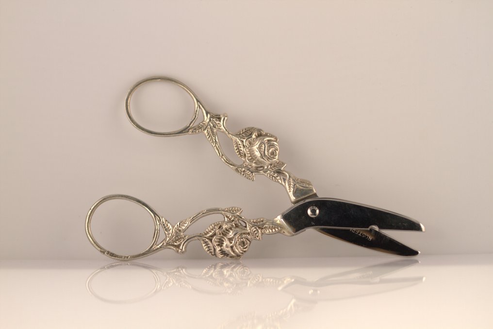 GEWE - Schere - Rosen - .830 Silber #1.0