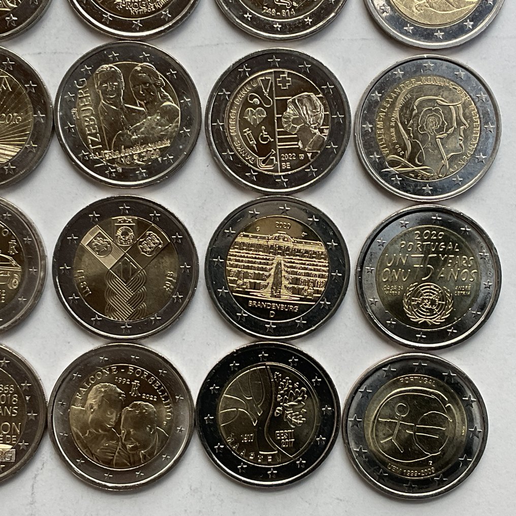 歐洲. 2 Euro Various Years (25 munten)  (沒有保留價) #3.2