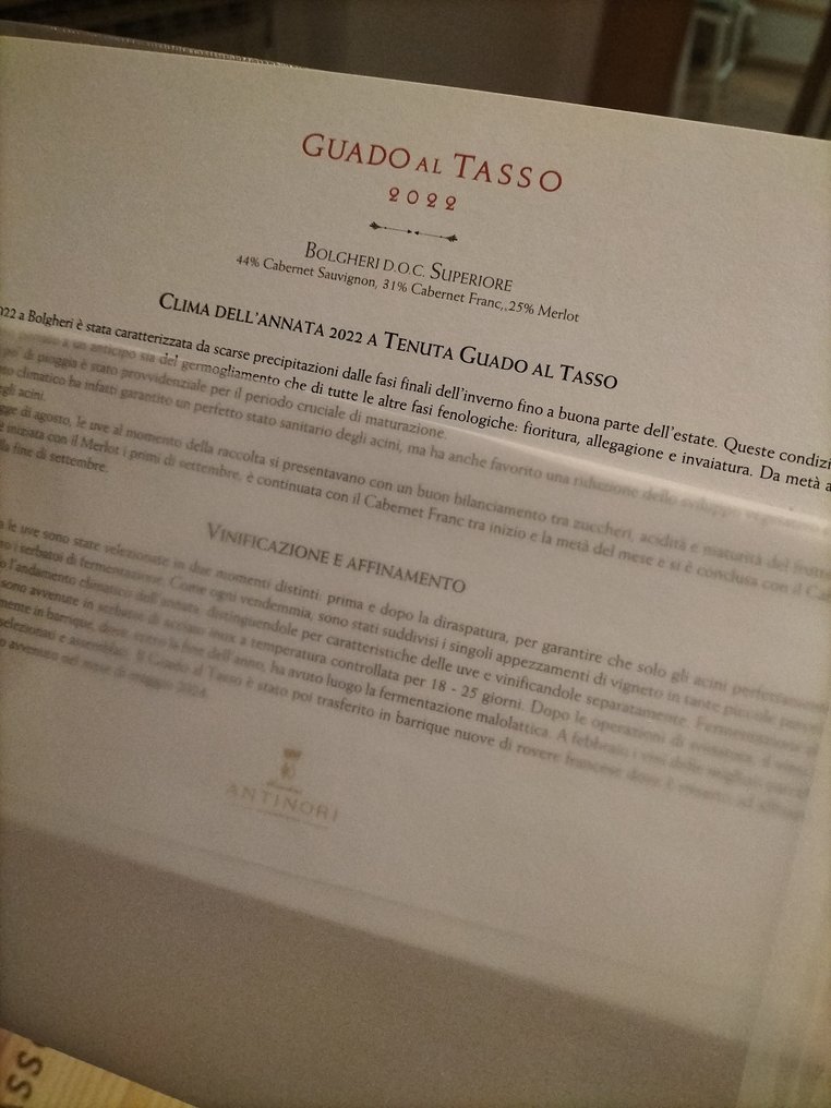 2022 Guado al Tasso - Toscana Superiore - 6 Pullot (0.7 L) #1.0