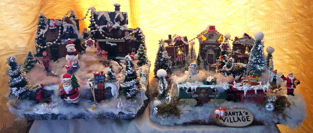 Decoração de Natal (2) - Vilas de Natal completamente equipadas e iluminadas - Compósito #2.1