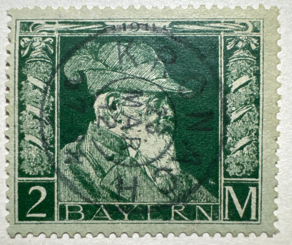 Bavaria 1911 - King Ludwig III – High Values 1–20 Mark - Michel 86–91 #4.3