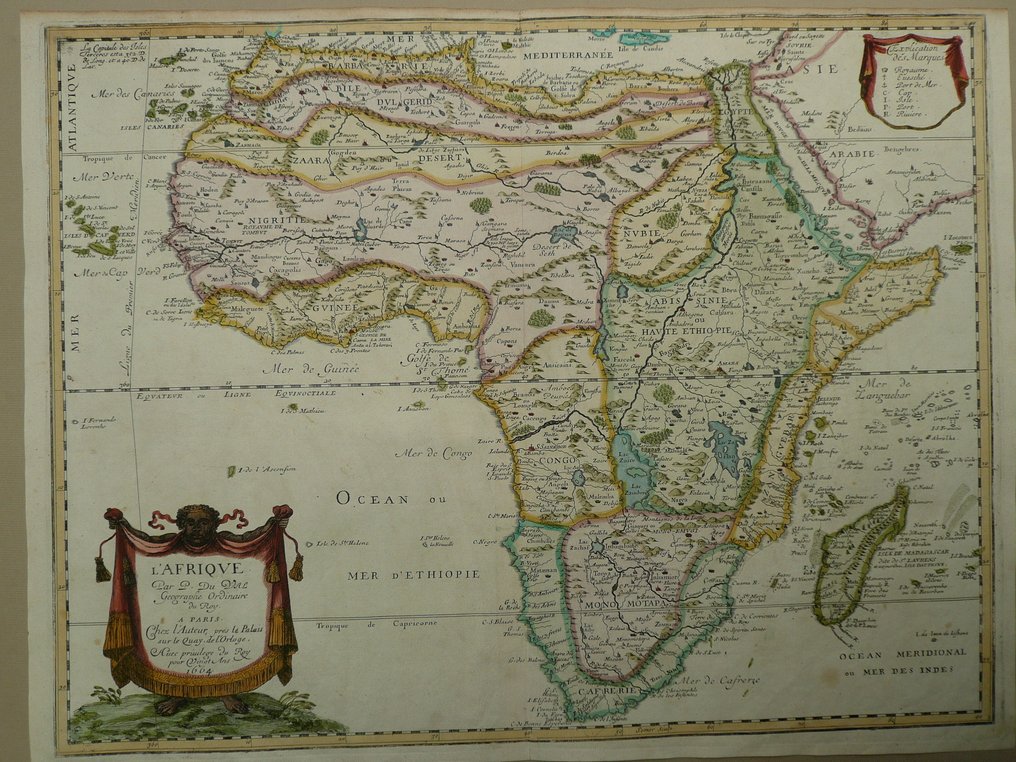 Αφρική - Μαδαγασκάρη; Pierre Duval - L'Afrique (...) - 1661-1680 #1.0