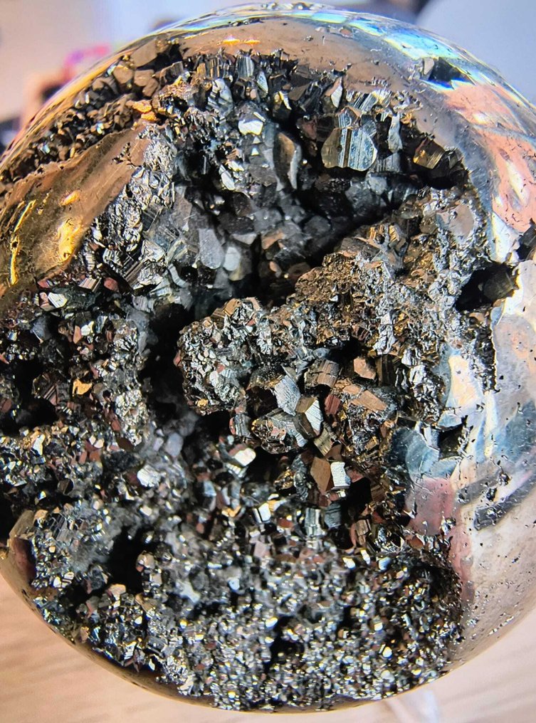 Σιδηροπυρίτης Σφαίρα - Ύψος: 52 mm - Πλάτος: 52 mm- 428 g - (1) #1.0