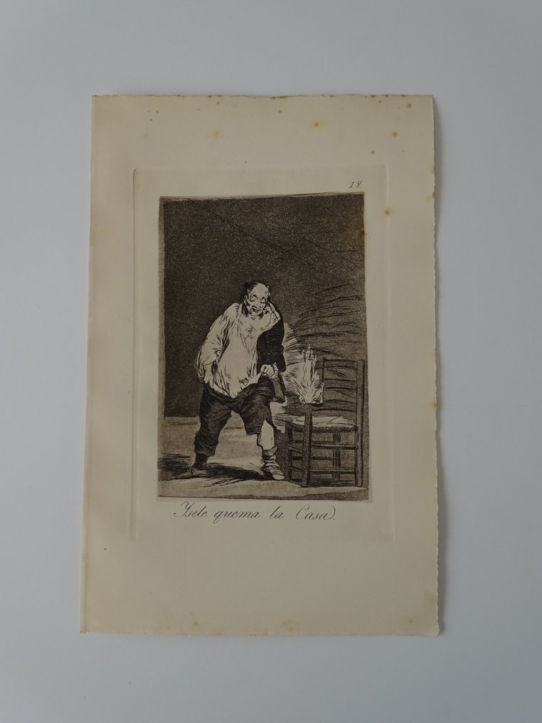 Francisco de Goya (1746-1828), after - Se le quema la casa- Los Caprichos #2.1