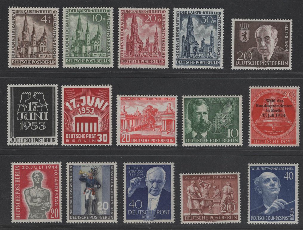 Berlin 1951/1956 - Part with only complete, often better expenses. #3.2