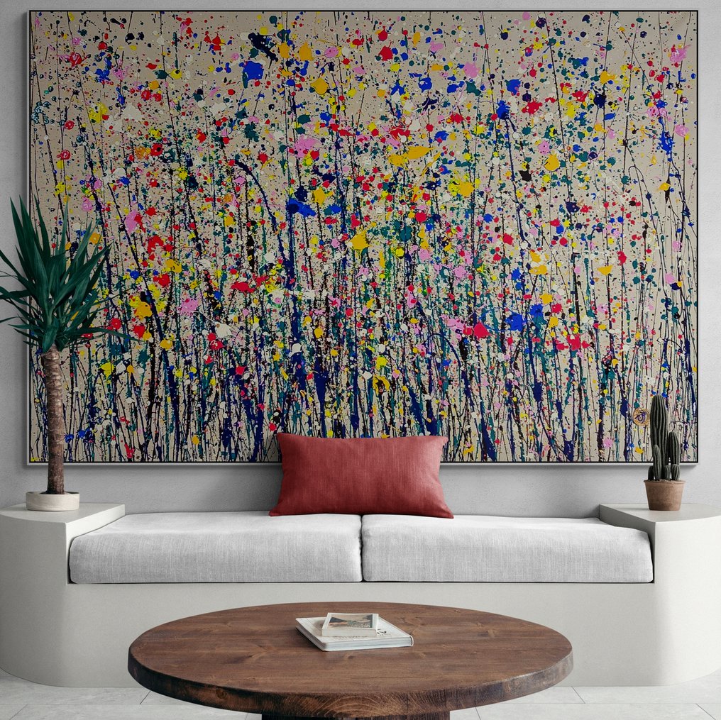 Arvydas Gaiciunas (Retne) - Ua N-55 – Abstract Expressionist Landscape (XXL) #2.1