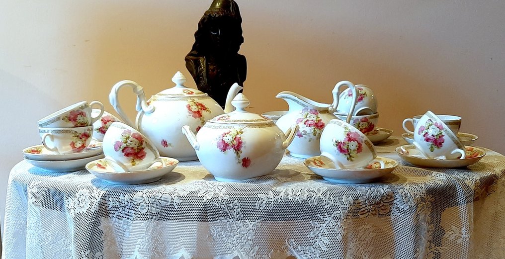 Richard Ginori - Tea service - Porcelain - Form 'Rome' 1896-1910 #1.0