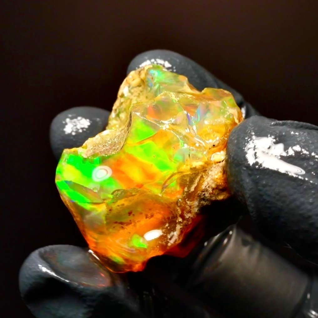 Opale cristaline naturelle AAA+++ - non traitée - 94 carats Specimen - Height: 30 mm - Width: 30 mm- 18.78 g - (1) #4.3