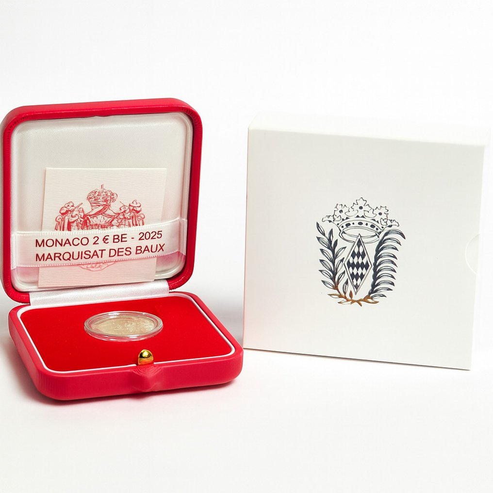 Μονακό. 2 Euro 2025 "Marquisat des Baux" Proof #2.1