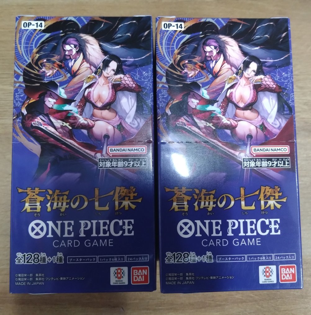 Bandai - 2 Booster box - One Piece - Seven Warlords of the Sea【OP-14】 Seald Japanese 2BOX #1.0